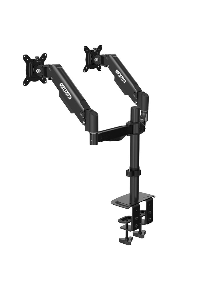 Dual screen gas spring display bracket, suitable for 13-32 inch screens