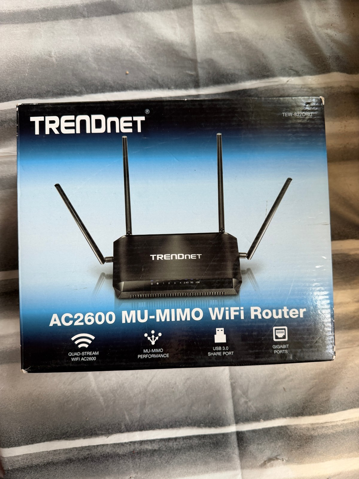 TRENDnet AC2600 StreamBoost MU-MIMO WiFi Router TEW-827DRU Gigabit Dual Band