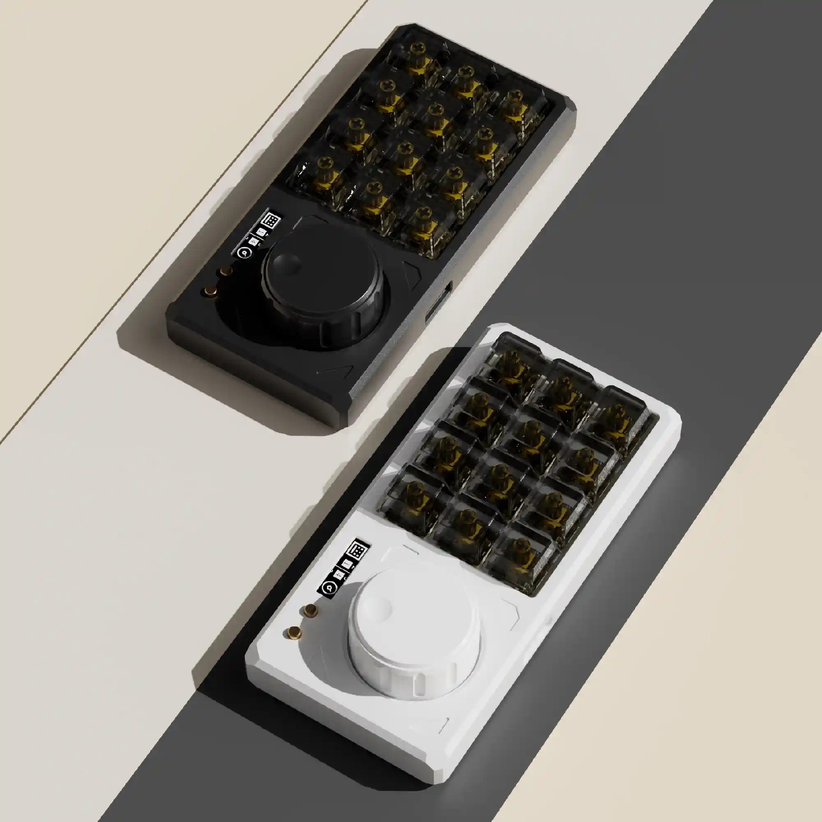 12 Key Mechanical Gaming Keyboard RGB Hot Swappable Custom Macro Keypad w/Knob