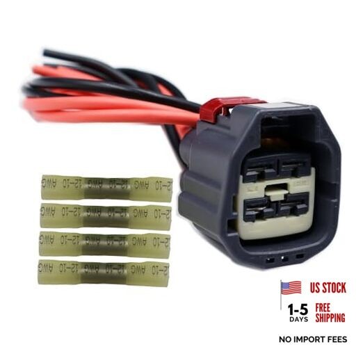 4-Way Radiator Cooling Fan Connector Compatible with 2013-2018 Ram 1500 Engine