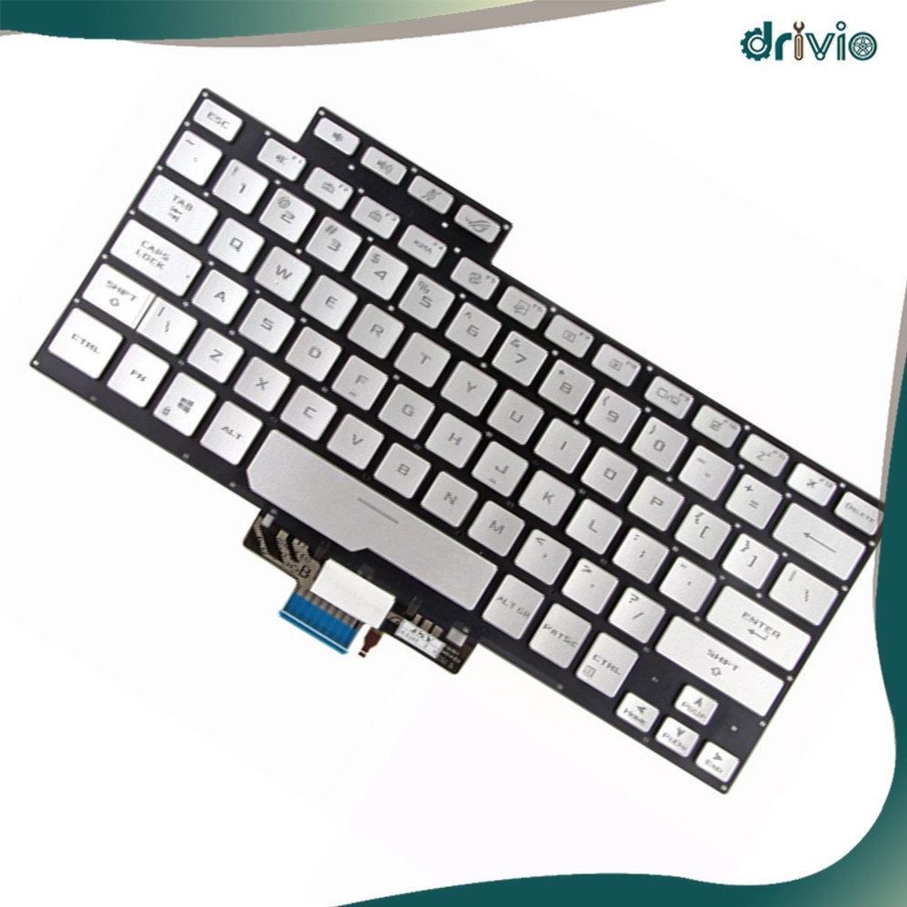 Fit for ASUS ROG Zephyrus GA401Q GA401U G14 GA401 New US Keyboard Backlit Silver
