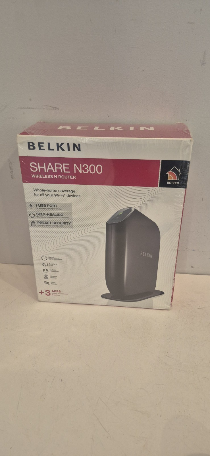 NIB Belkin N300 Wi-Fi N Router New In Box