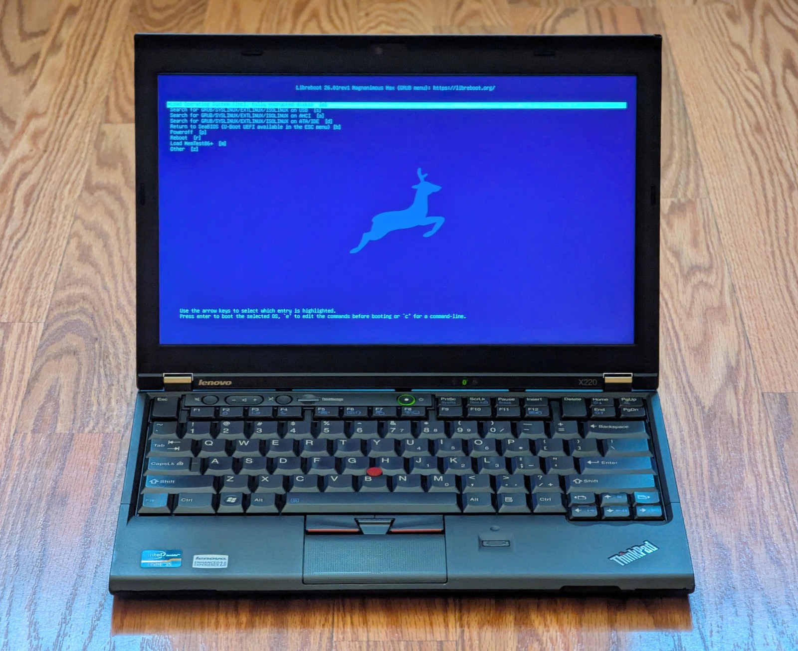 Libreboot Lenovo Thinkpad X220 Intel i5 8GB RAM 180GB SSD