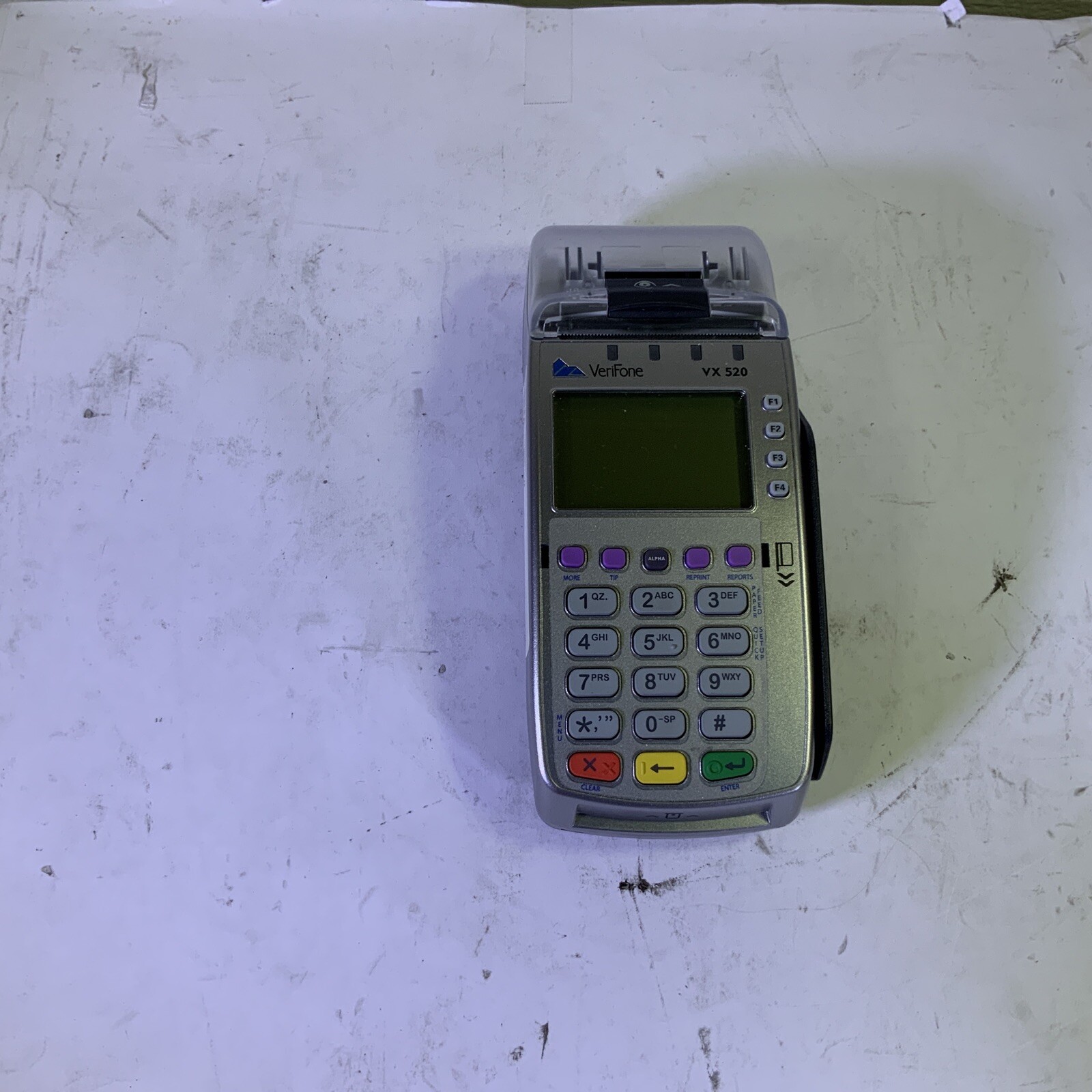 Verifone VX520 VX 520 Credit Card Machine Terminal Reader- JJ K7D