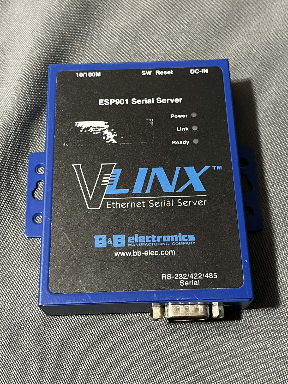BB-ESP901E 1 PORT ETHERNET SERIAL SERVER Working No Cord