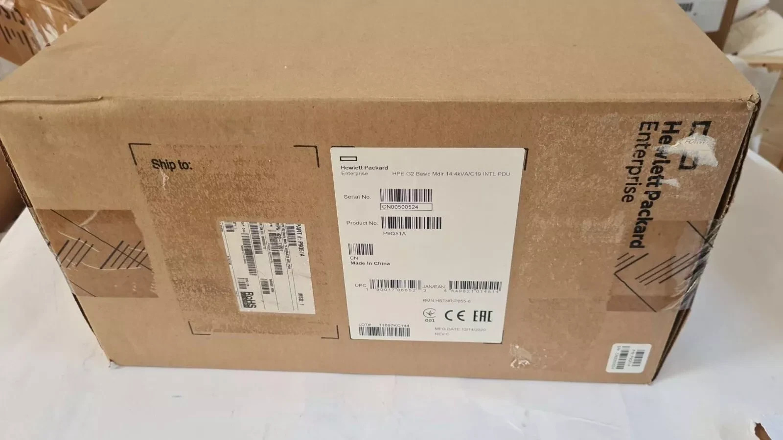 HP Basic Power Distribution Unit G2 6x C19 63A 14,4kVA P9Q51A