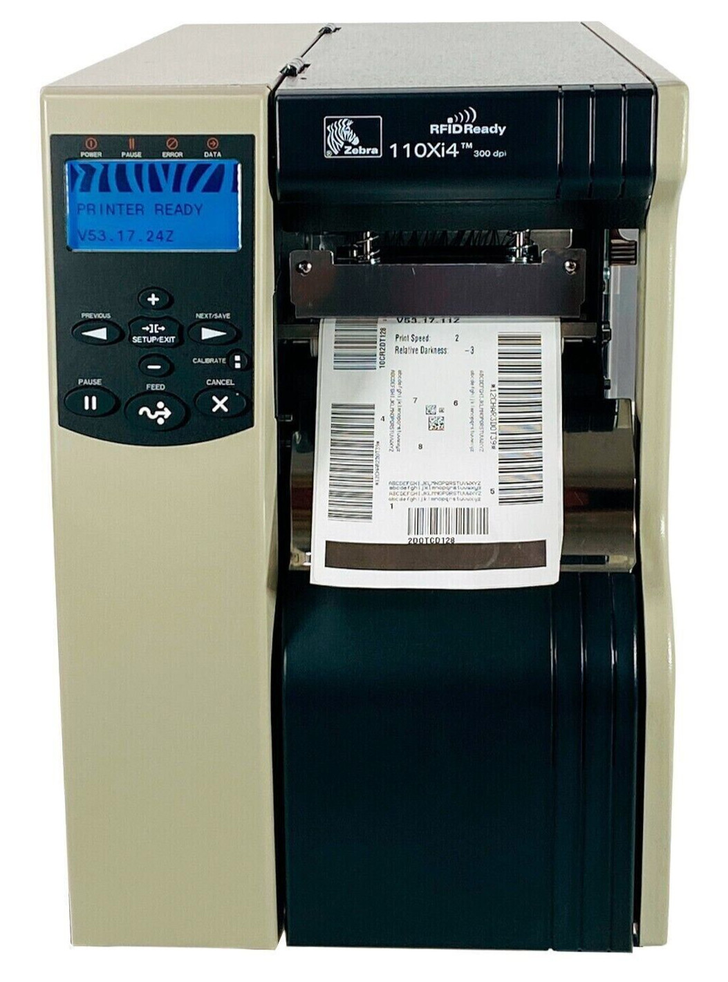 Zebra 110Xi4 Thermal Transfer Industrial High-speed Rugged Label Printer 300dpi