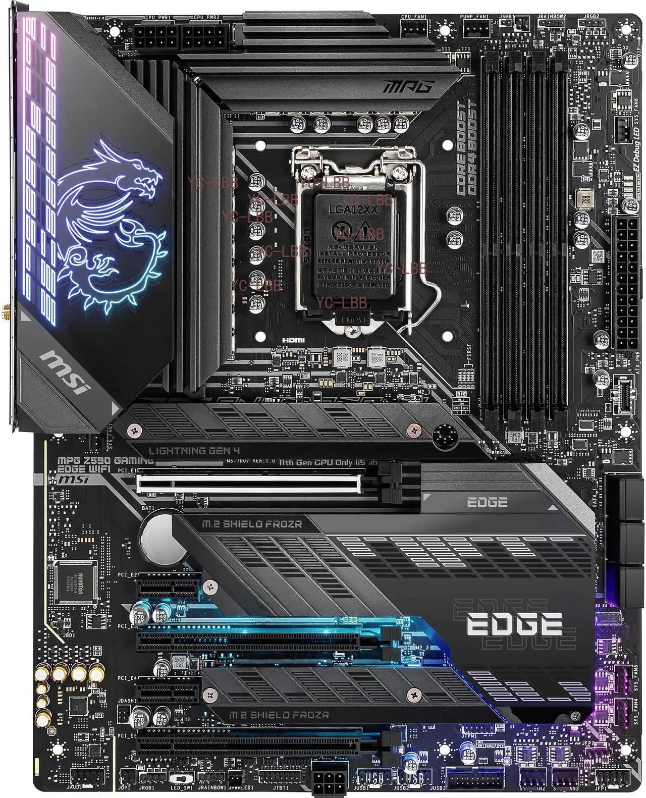 MSI MPG Z590 GAMING CARBON WIFI LGA 1200 Intel Z590 ATX Intel Motherboard