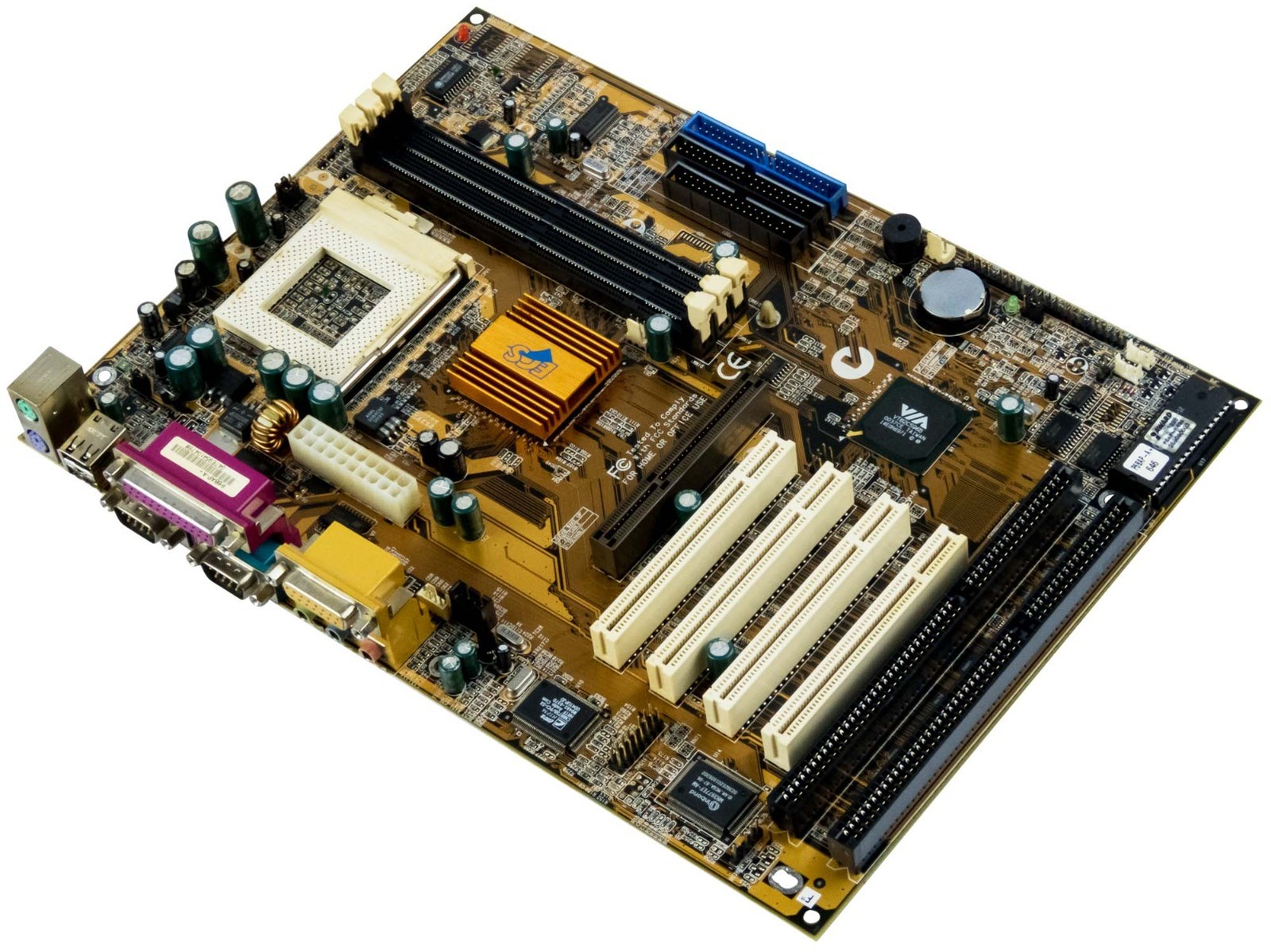 ECS P6BAP-A+ REV 2.2 Mainboard for Intel Socket 370 SDRAM PCI ISA