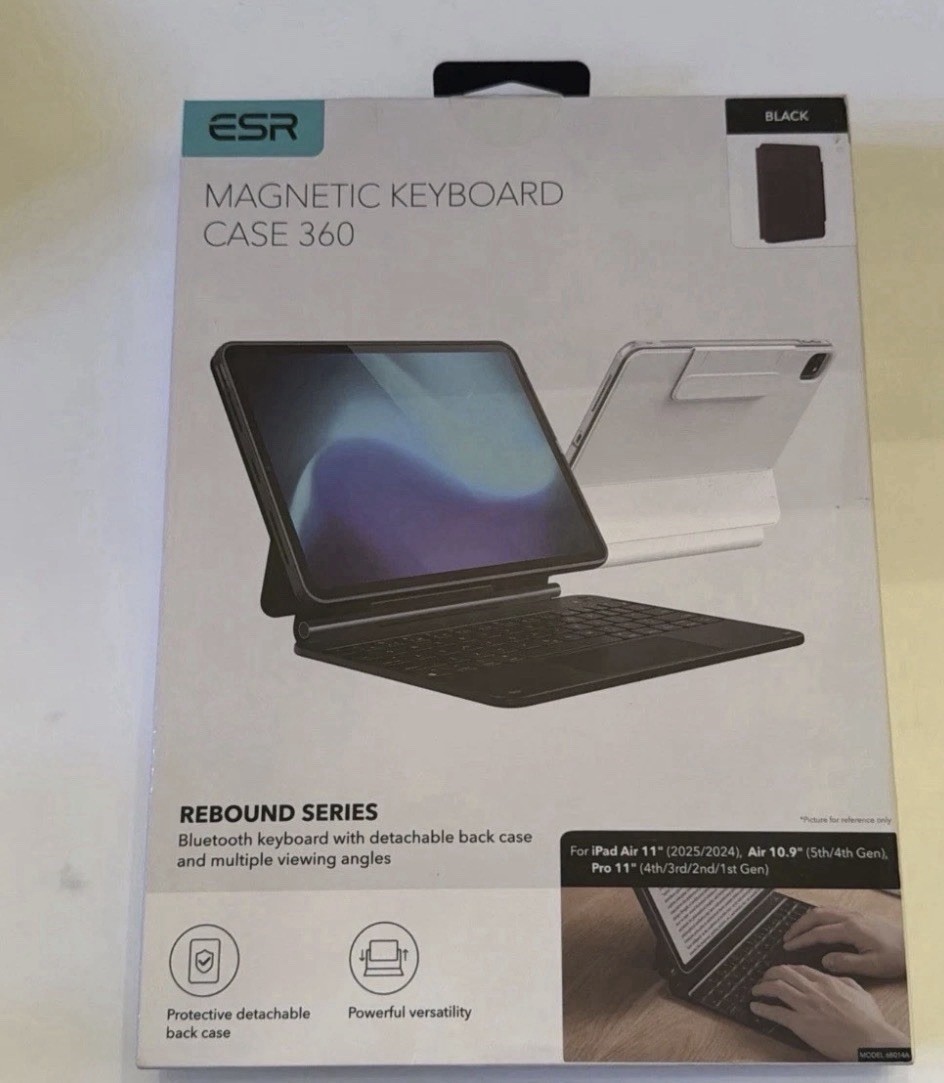 ESR Magnetic Keyboard Case 360 Rebound Series For iPad Pro 11 Air 11, Air 10.9