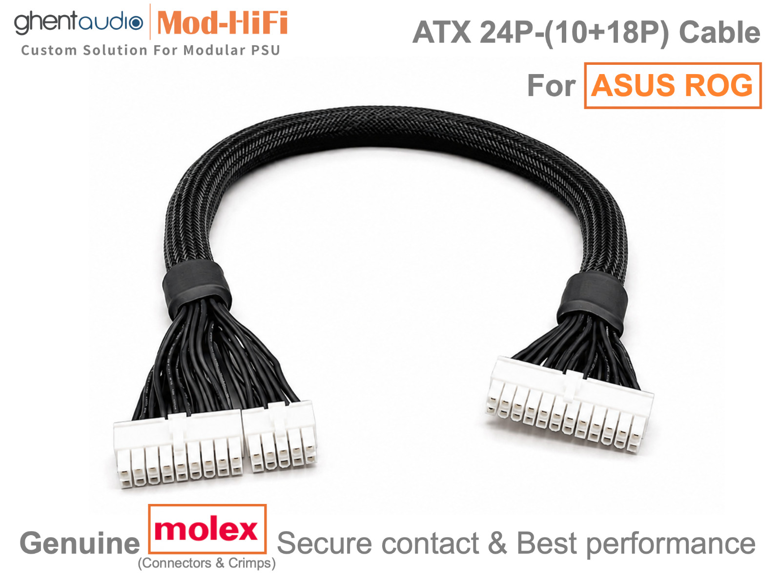 ⚡️ATX 24-Pin Cable for ASUS ROG THOR Platinum II 1200W - 📏60cm / 24 inch