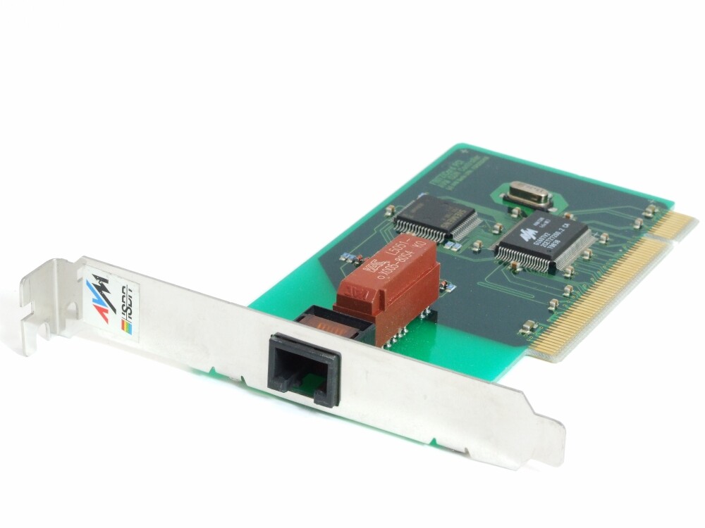 AVM FritzCard ISDN controller card computer plug-in card PCI slot RJ45 PnP MSN S0