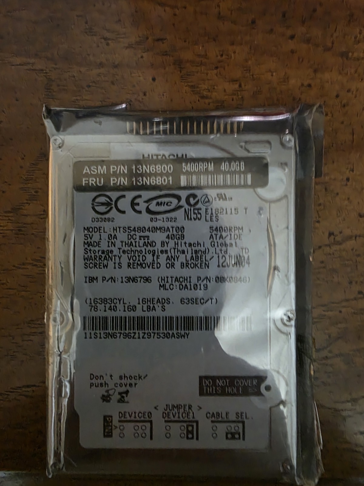 Hitachi Travelstar Hard Drive
