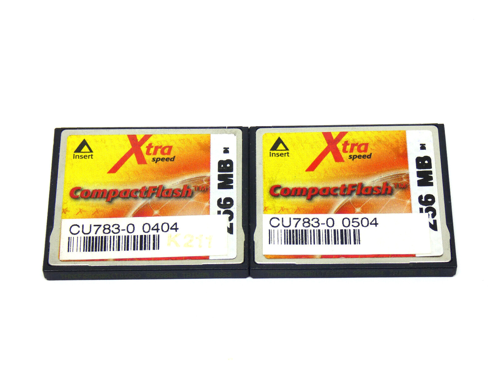 Toshiba Compact Flash 256MB 2PCS (CF Cards) USED