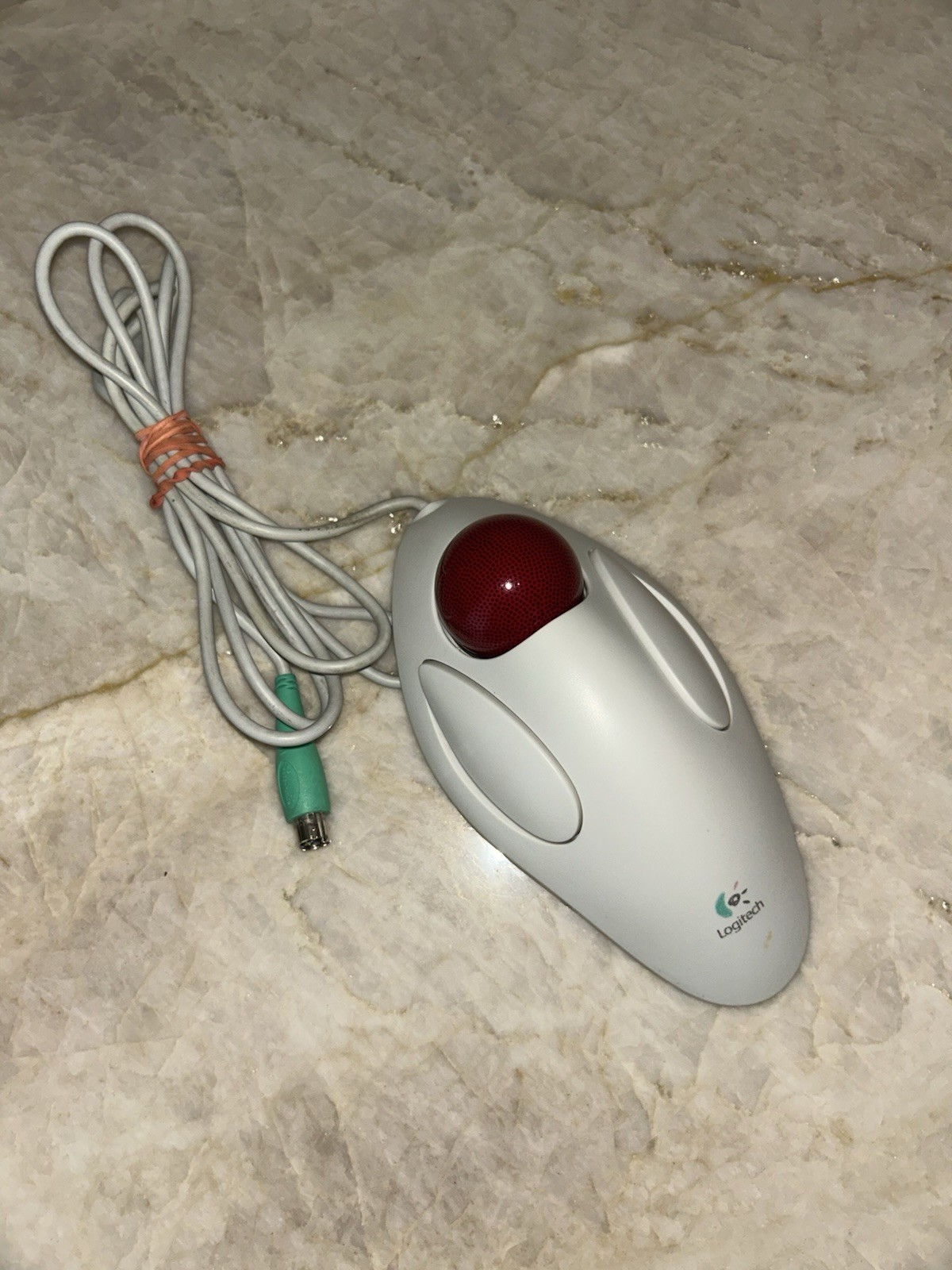Logitech Marble Mouse T-CM14 Trackball Computer Mouse