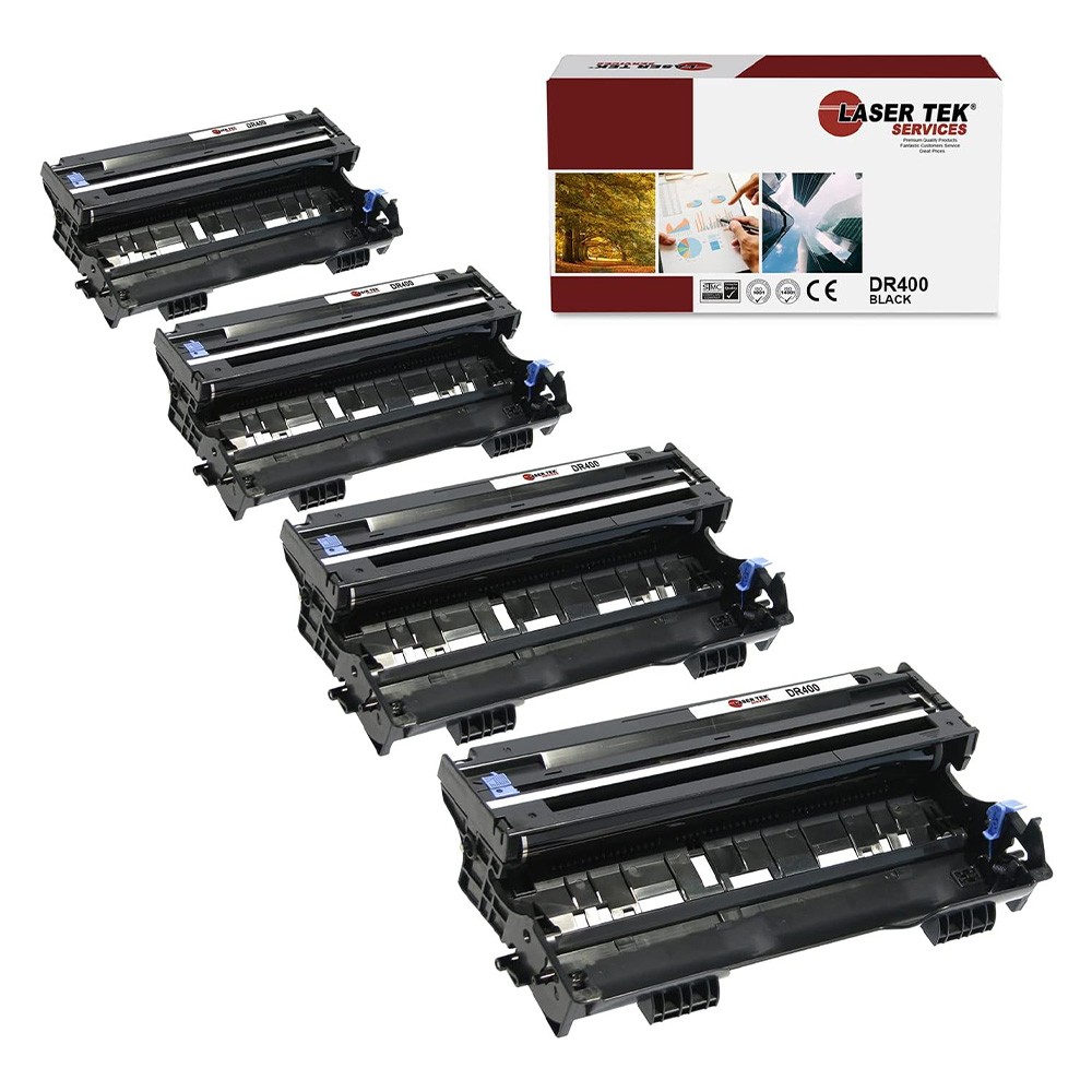 4Pk LTS DR-400 Black Compatible for Brother HL1030 1230, MFC1260 Drum Unit