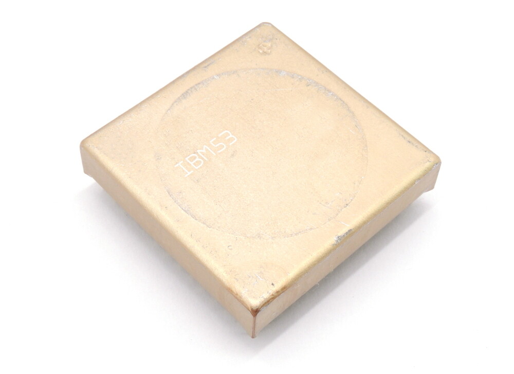 IBM53 51F2830 Processor Vintage CPU Metal Hood Gold PGA-304 Microprocessor 1992
