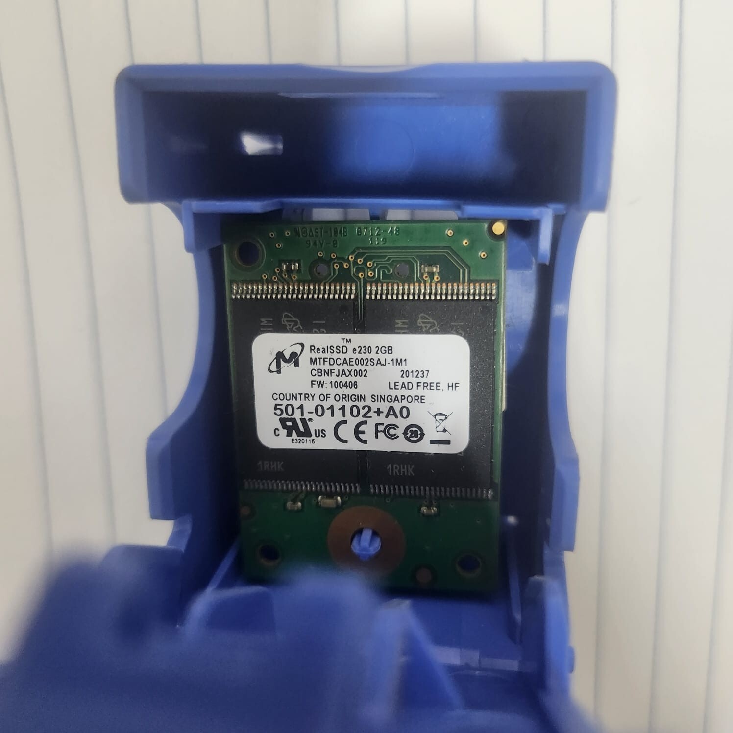 NetApp 501-01102+A0 RealSSD e230 2GB BootMedia Micron MTFDCAE002SAJ-1M1 SSD