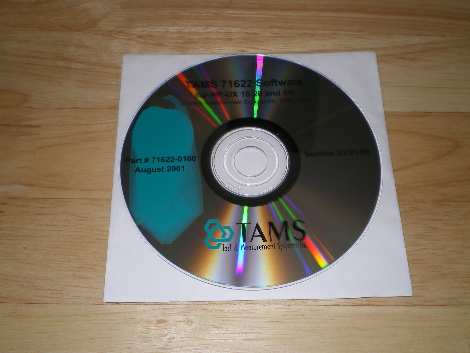 TAMS 71622 Software for HP-UX 10.20 & 11i Version 03.01.00 PN: 71622-0100