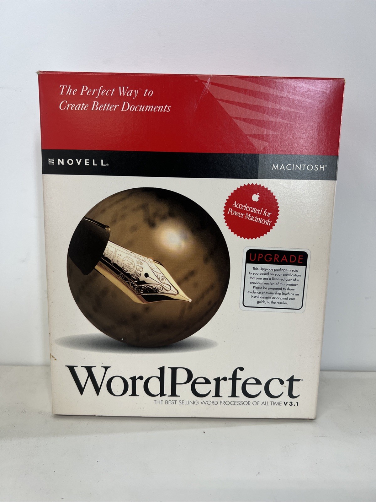 Novell Word Perfect Perfect Office Processor V 3.1 For Power Macintosh CD-ROM
