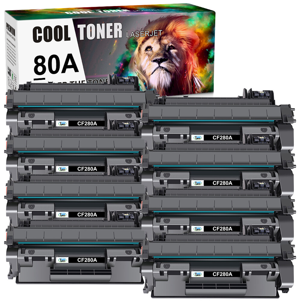 1-10PK CF280A 80A Toner For HP LaserJet Pro 400 M401n M401dw MFP M425dw Lot