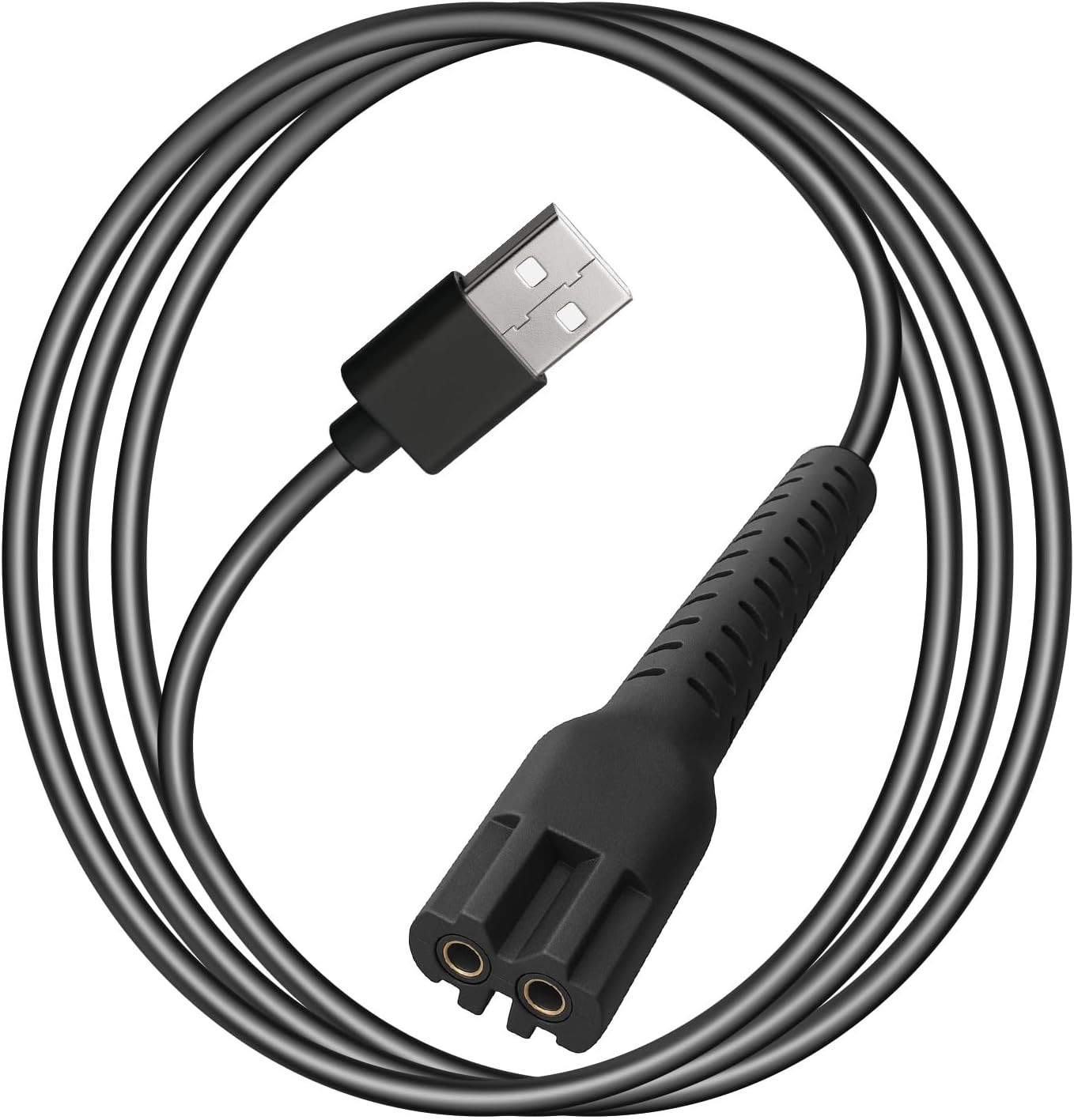 2-Pin USB 6.5 Foot Extra Long Charger Cable for Wahl Magic Clip Senior Sterling-