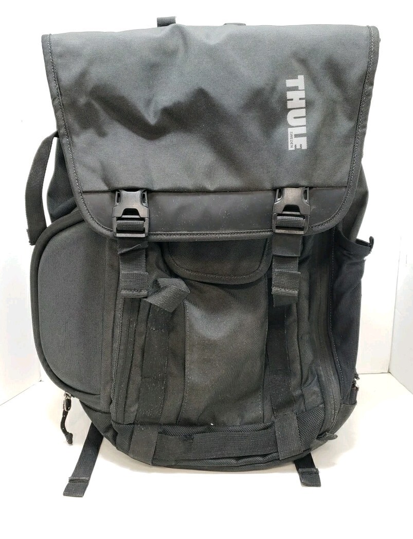 THULE Sweden Backpack Laptop Bag 25L Black Shadow Gray | 18" x 12" x 6"