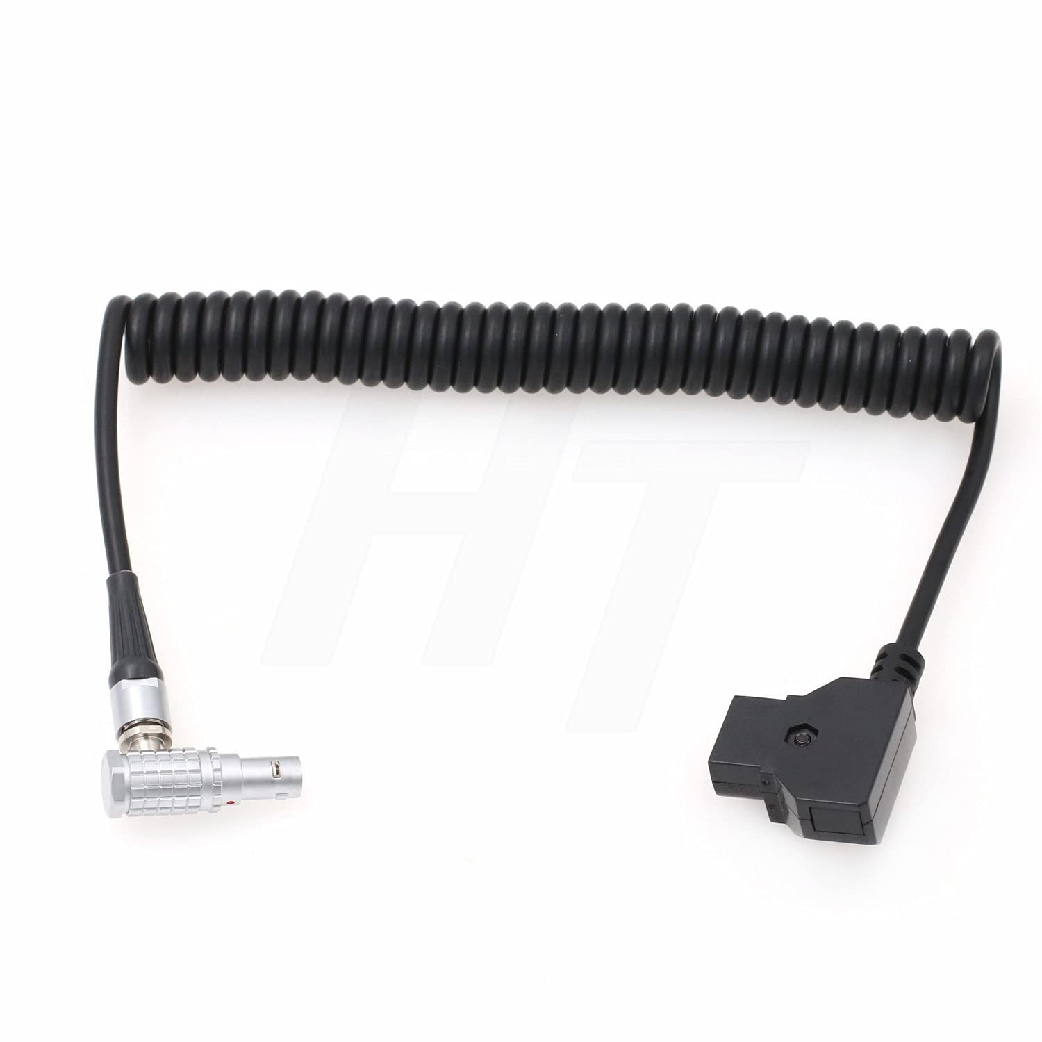 Dtap to Right Angle 2 Pin Coiled Power Cable Fits SmallHD 703 Monitor ZCAM