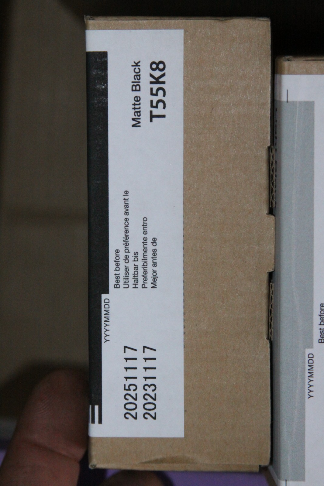Genuine Epson T55K8 New Matte Black Ink Date: July 2025 T55K800
