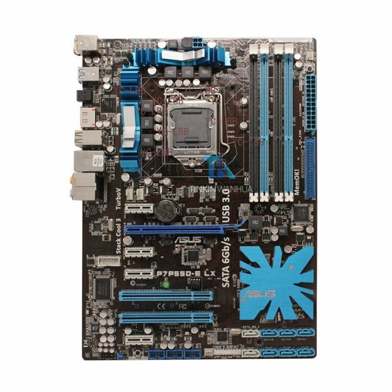 Computer Motherboard For ASUS P7P55D-E LX Intel P55 LGA 1156 DDR3 Tested