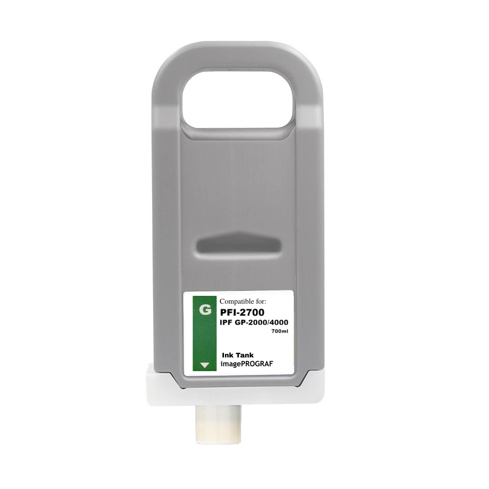 PFI-2700 Green Ink Tank Cartridge fit Canon IPF GP-2000 GP-4000 PFI2700