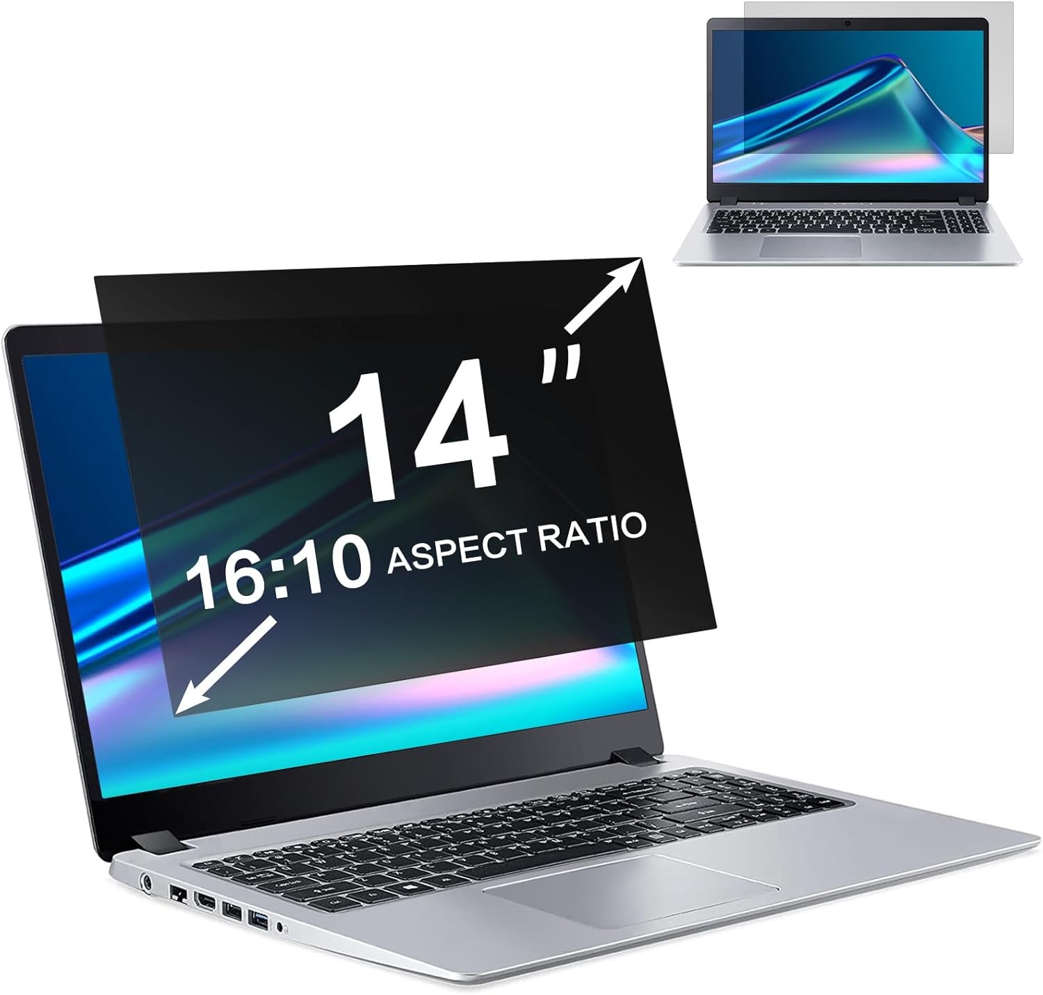 2 X Anti-peeping Screen Protector For ThinkPad E14 gen7 2025
