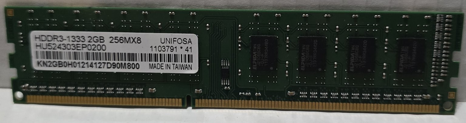 UNIFOSA 2GB DDR3-1333 PC3-10600 DIMM Desktop RAM Module