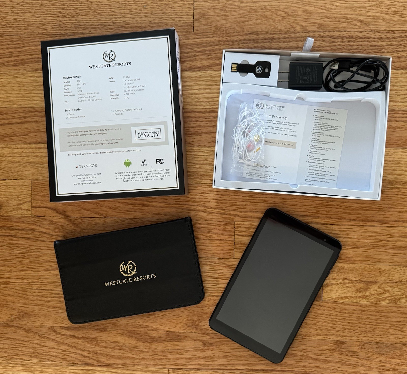 Westgate Resorts 8” Tablet T804 Android Teknikos 32GB