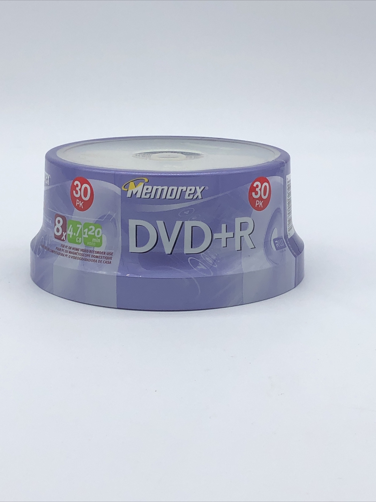 Memorex Recordable DVD+R 8x 4.7GB 120min. - 30 Pack Spindle Sealed