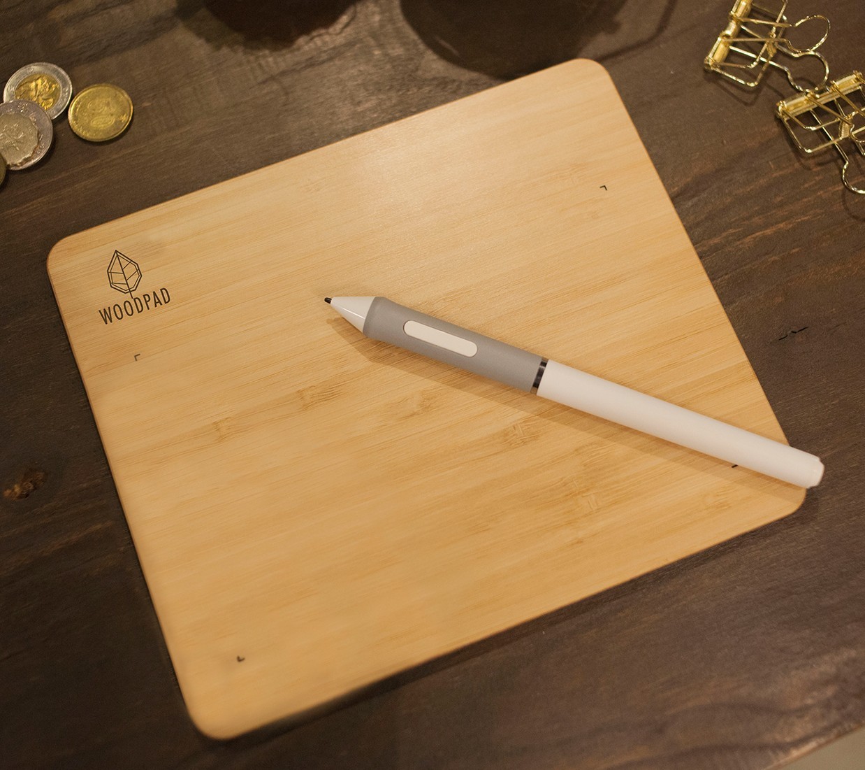 ViewSonic WoodPad 7 Bamboo Graphics Tablet – Open Box – 4096‑Level Pen Included