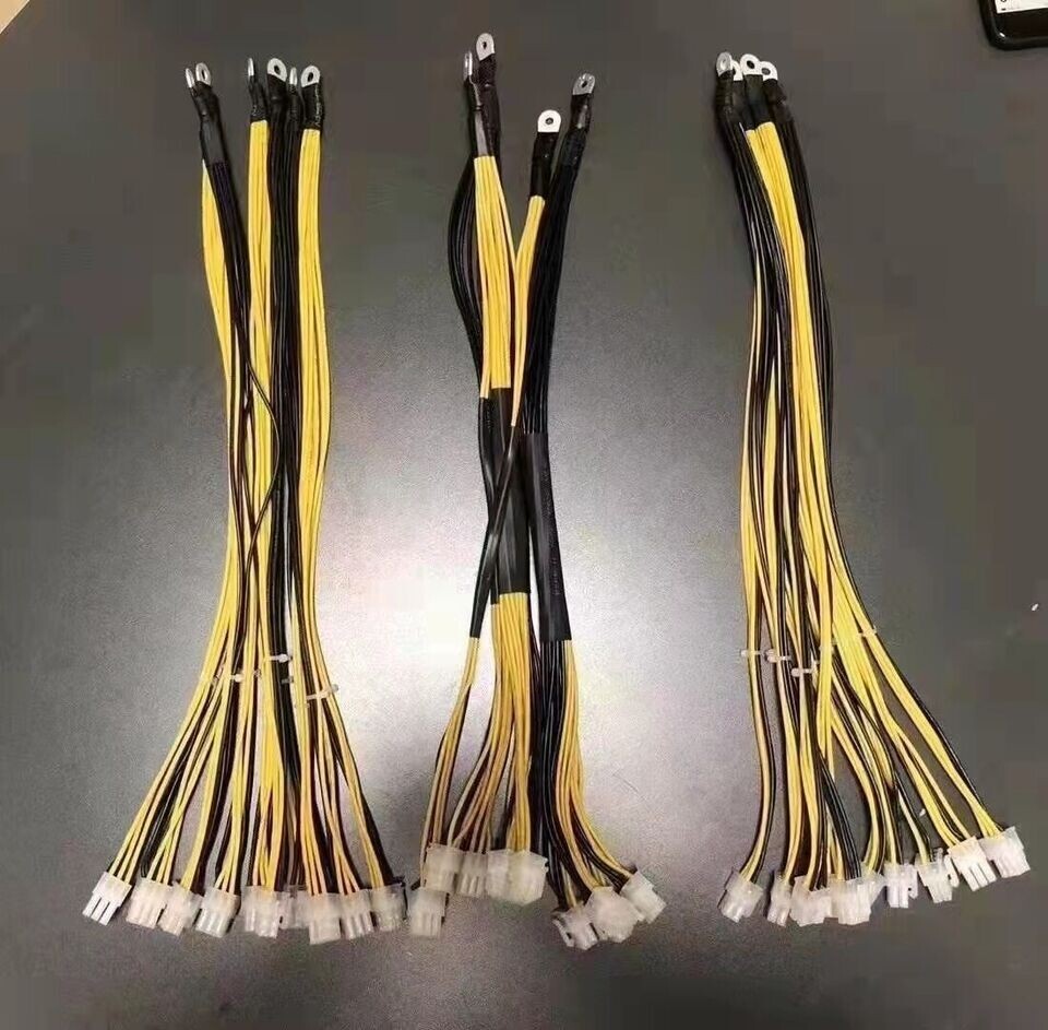 6Pcs 6Pin 5X PCIe Powers Connector Cable For Bitmain Antminer APW7 APW3++ PSU L3