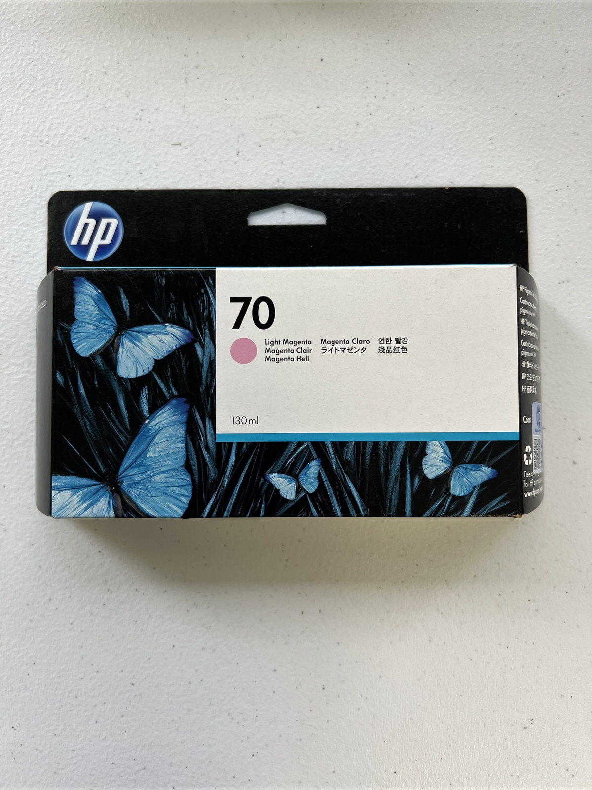 Genuine HP 70 C9455A Ink Cartridge Light Magenta Exp April 2017 Brand New