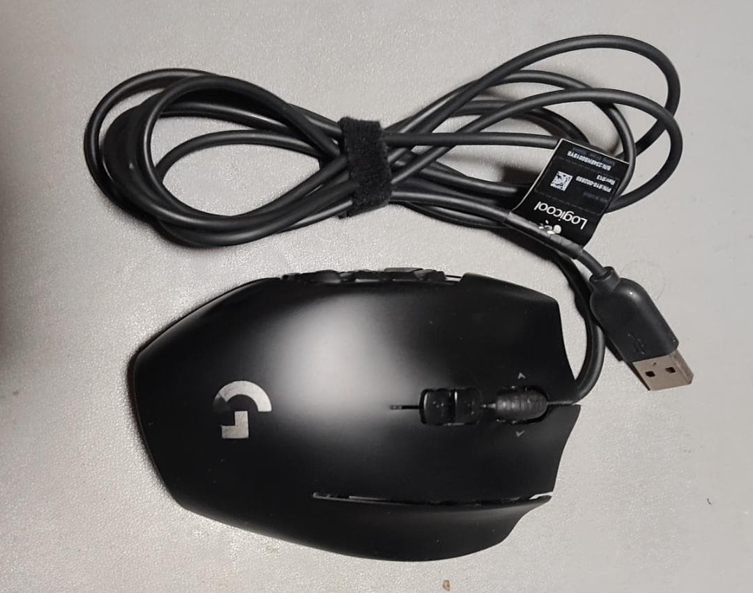 Logicool G600 Gaming Mouse Wired USB Black Laser 8200 DPI