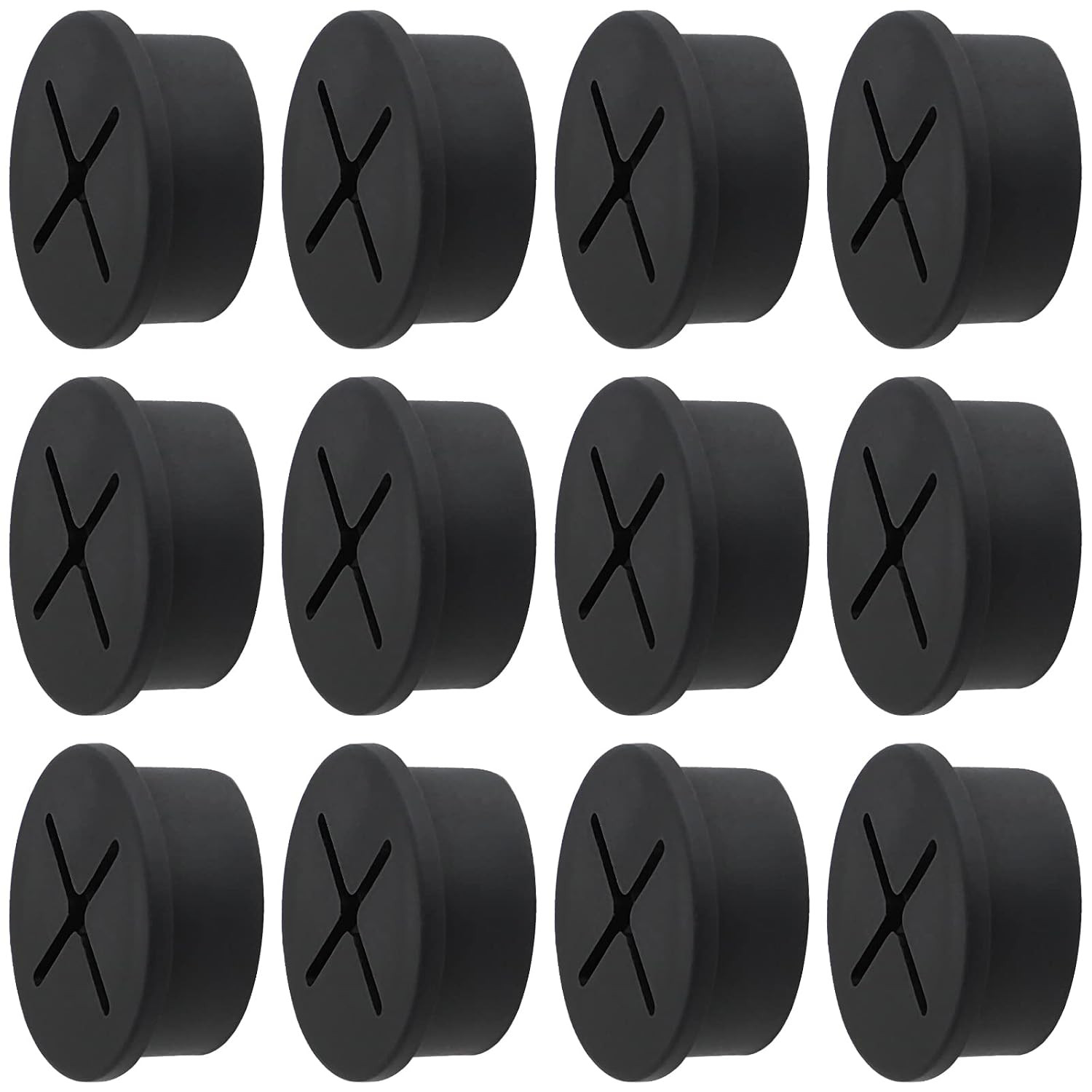 Desk Grommet, 1 Inch Flexible Rubber Grommets, Silicone Cable Cord Grommet Wire