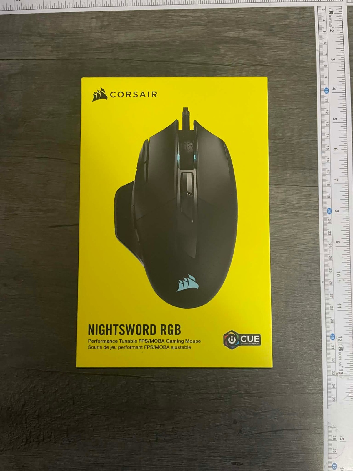 CORSAIR NIGHTSWORD RGB Performance Tunable FPS/MOBA Gaming Mouse, Black - Sealed
