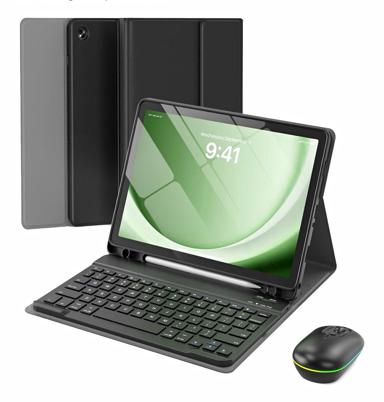 MERSATM Detachable Keyboard Case+Mouse Pen Holder for Tab A11+/A9+ 11"