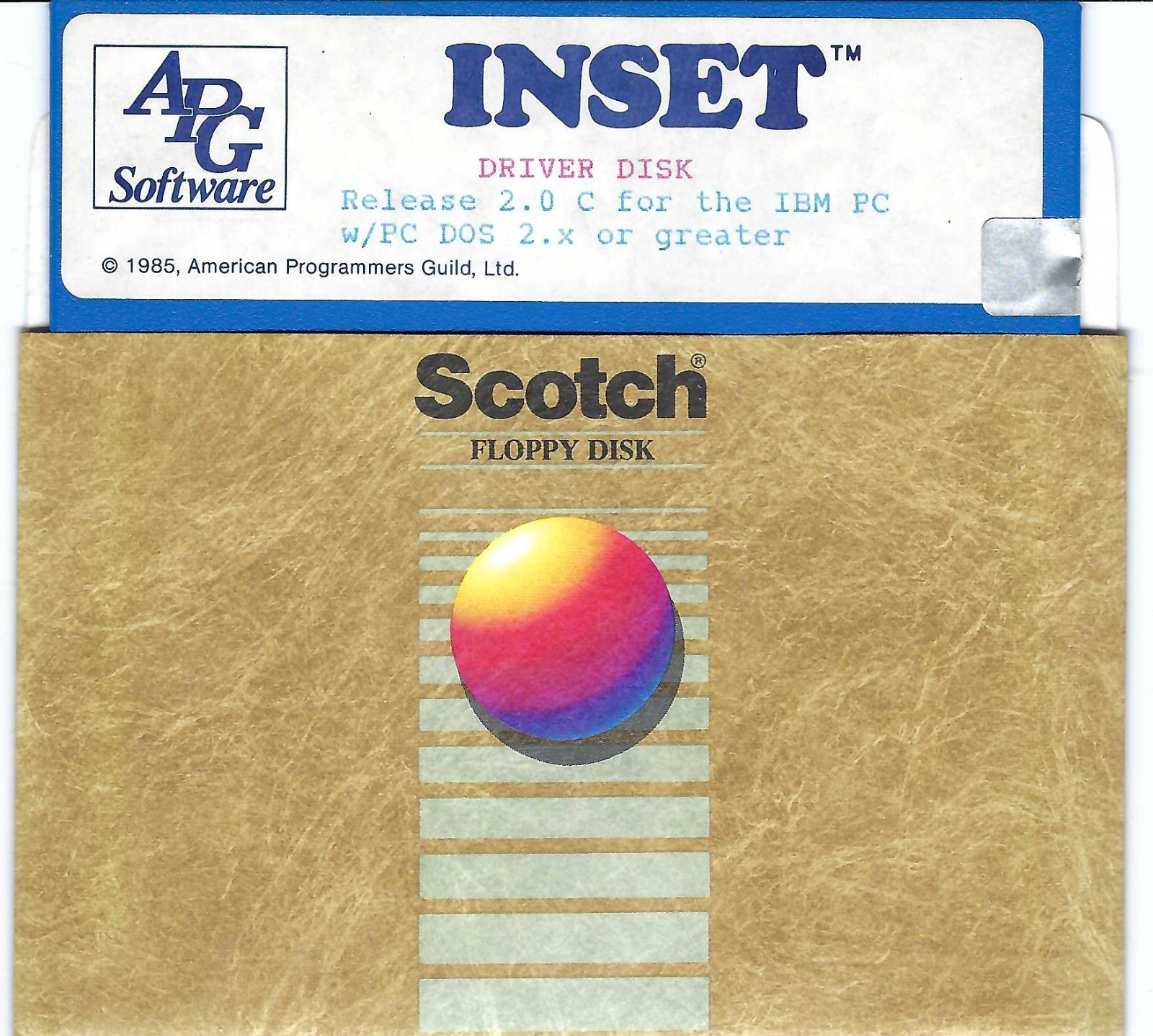 ITHistory SOFTWARE IBM (1985)  INSET (APG Software)    5.25"