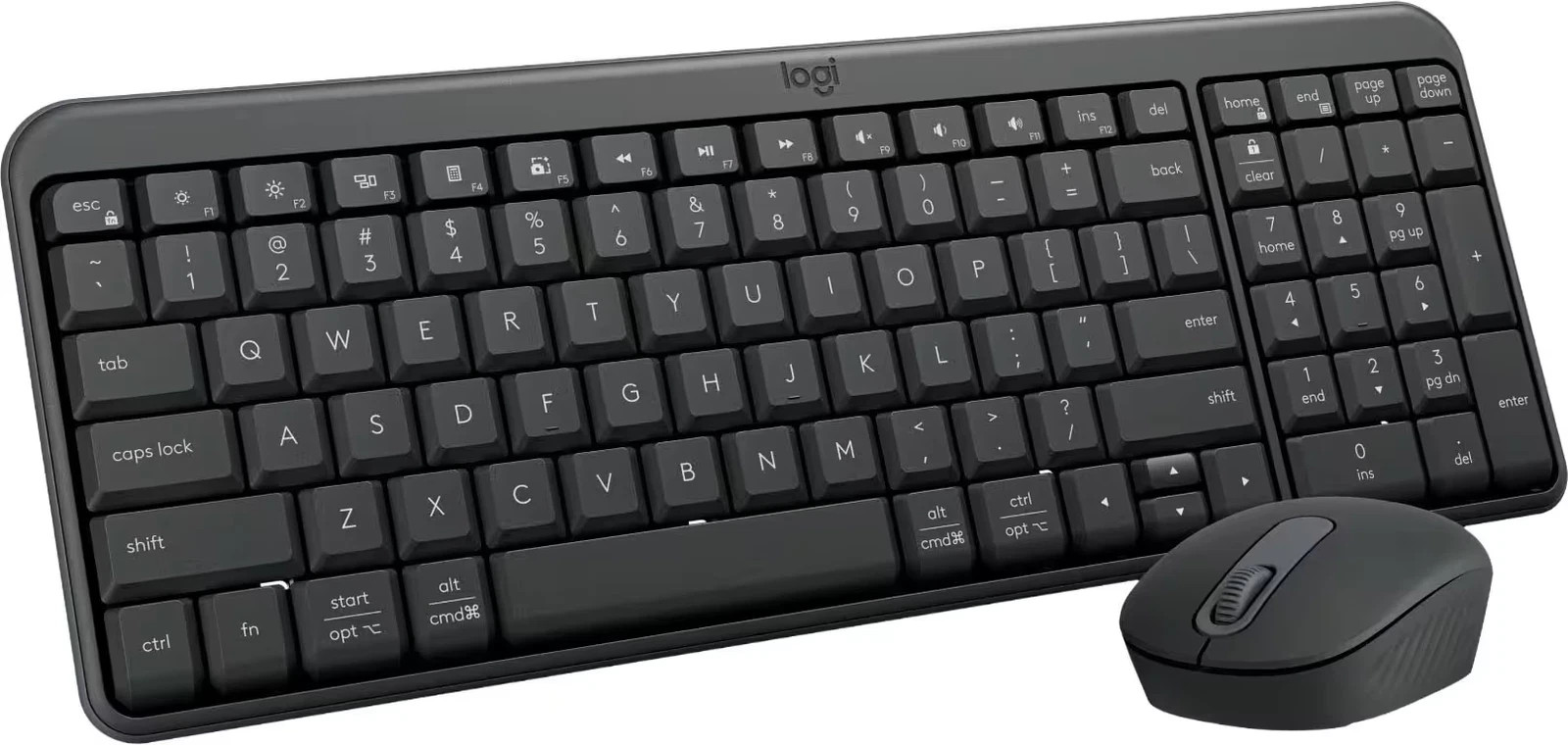 Logitech - MK250 Full-size Bluetooth Wireless Keyboard and Mouse Combo for Wi...