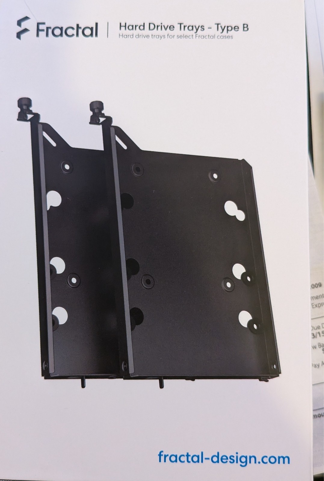 Fractal Design Hard Drive Tray Kit – TB Def 7 and Mesh 2 Black (OPEN/USED)