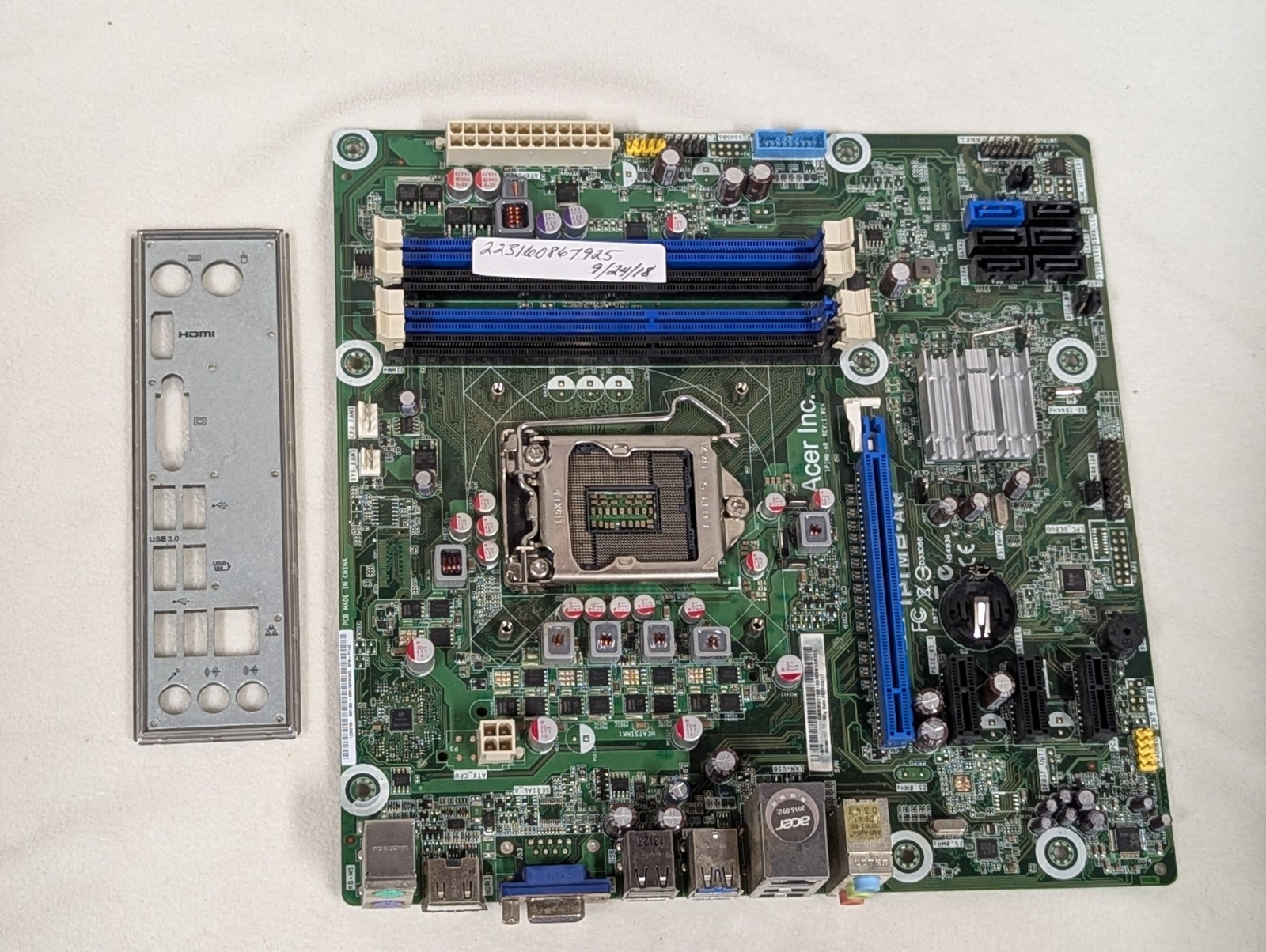 Acer Gateway DX4870 Desktop Motherboard Intel LGA 1155 DDR3 IPIMB-AR