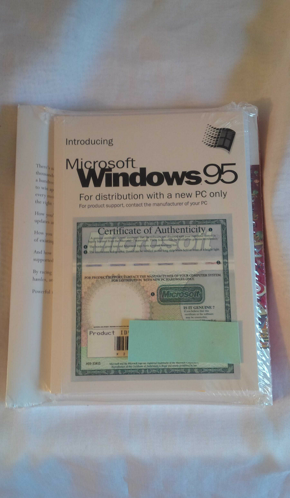 BRAND NEW Microsoft Windows 95 Original Software - Still In Shrinkwrap - MINT
