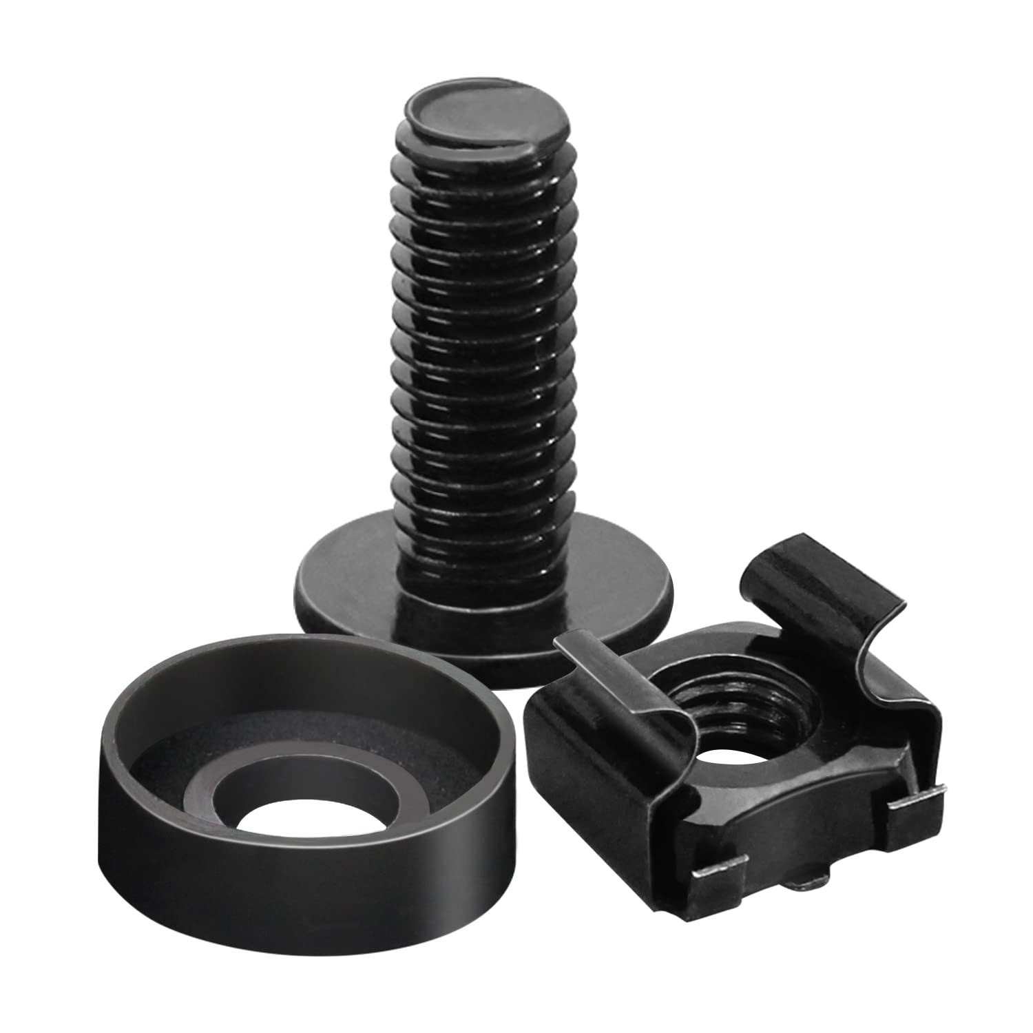 M6 Rack Mount Cage Nuts & Screws, Washers, Square Clips - Server Bag Pack Lot