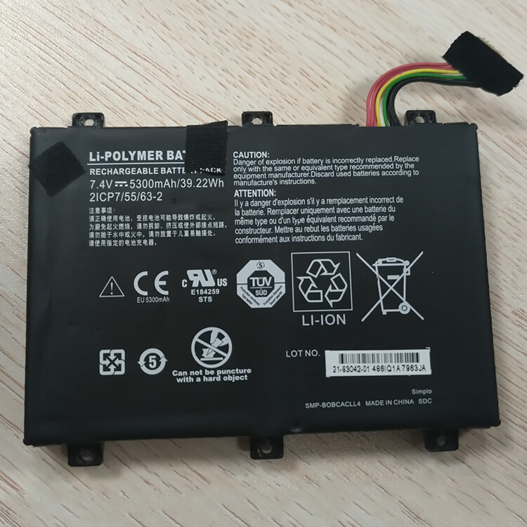 Original SMP-BOBCACLL4 2ICP7/55/63-2 Battery For Xplore B10 IX101B2 D10 iX101B1 