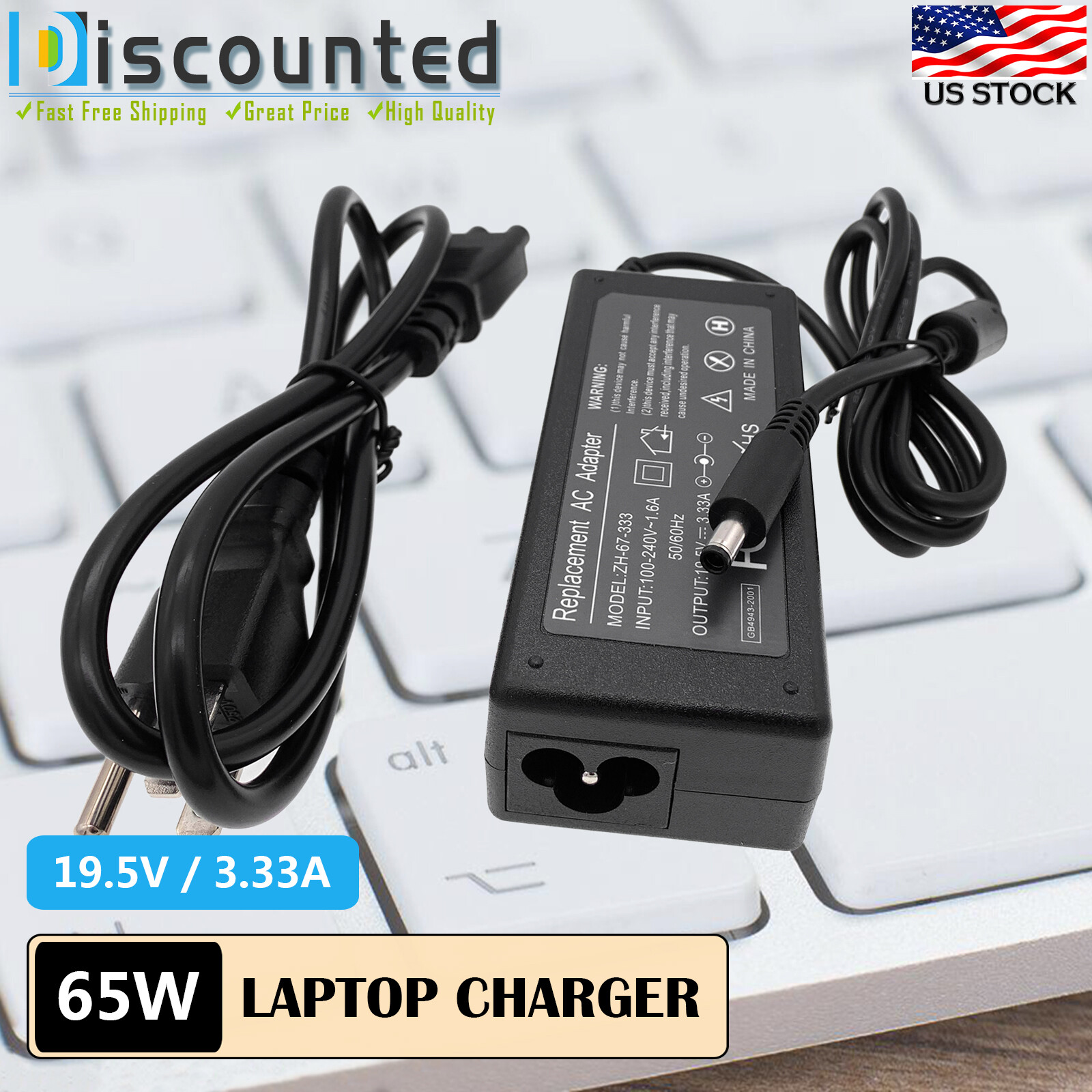 New For HP PPP009A PPP009L-E PP009L-E PPP009C PPP009D AC Adapter Power Charger